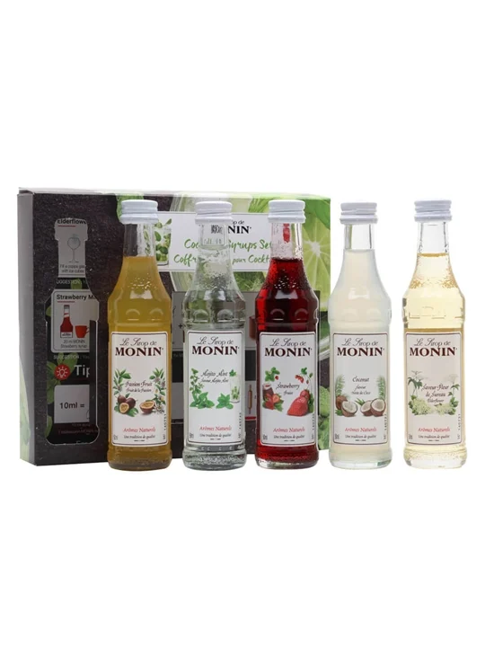 MONIN COCKTAIL SET 5X5CL PAPER BOX