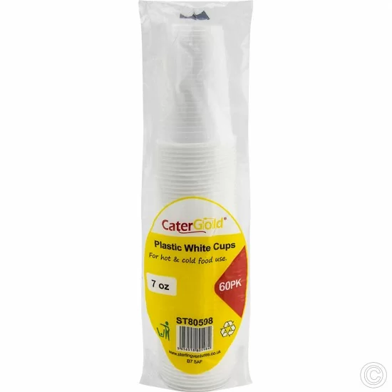 PLASTIC CUPS 7Oz X100PK