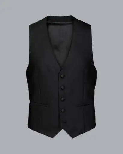 [DWS336] (RASSAMS) WAISTCOATS BLACK [FRONT STAFF]
