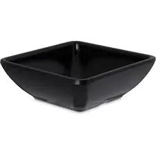 [128788] MELAMINE SQUARE RAMEKIN BLACK 2oz