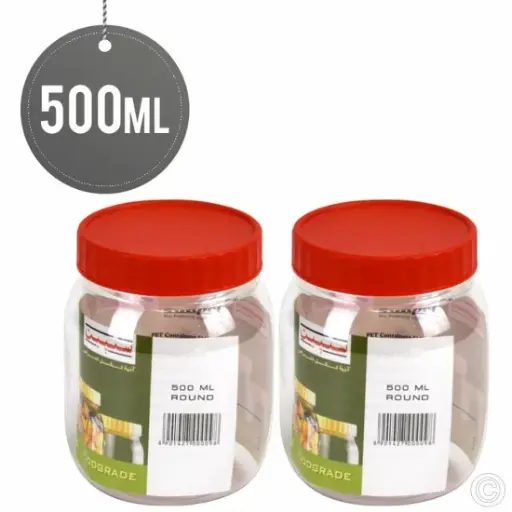 [ST00098] PET JAR 500ML 2PK