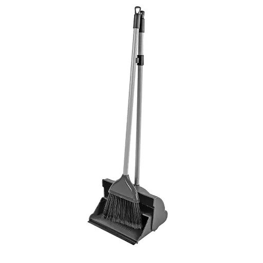 [129719] LOBBY DUSTPAN & BRUSH - BLACK