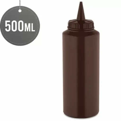 [ST80671] SAUCE BOTTLE 500ML (BROWN)